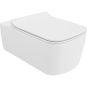 Mexen York тоалетна чиния Rimless с капак със забавено падане slim, дуропласт, бял гланц - 30114000