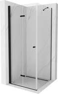 Mexen Lima сгъваема душ кабина 120 x 120 см, прозрачна, черна - 856-120-120-70-00