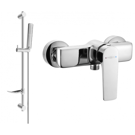 Mexen Lynx DF72 душ батерия с душ комплект, хром - 74594DF72-00
