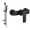 Mexen Lynx DF72 смесител за душ с душ комплект, черен - 74594DF72-70