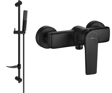 Mexen Lynx DF72 смесител за душ с душ комплект, черен - 74594DF72-70