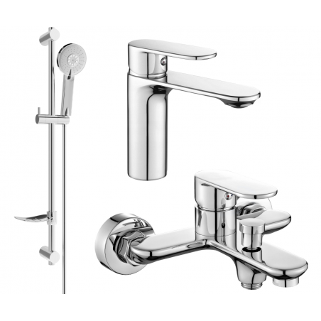 Mexen Milo DF40 комплект за баня, хром - 71303DF40-00