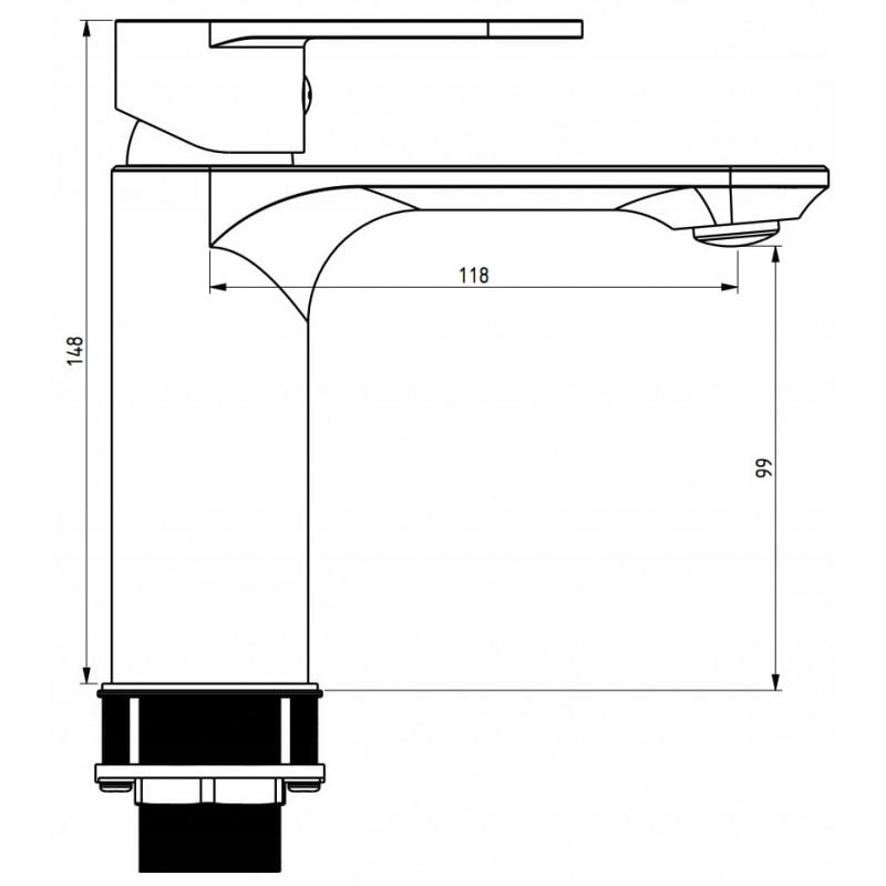 Mexen Milo DF05 комплект за баня, черен - 71303DF05-70
