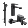 Mexen Milo DF05 комплект за баня, черен - 71303DF05-70