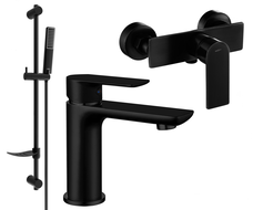 Mexen Alfa DF72 комплект за душ, черен - 745704DF72-70