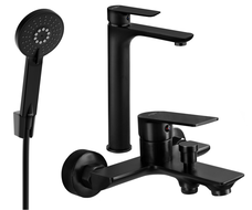 Mexen Alfa R40 комплект за баня, черен - 745713R40-70