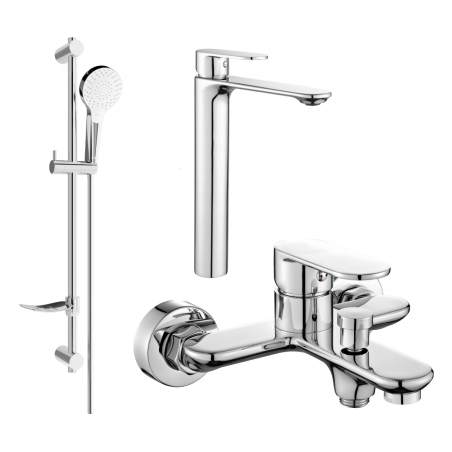 Mexen Milo DF05 комплект за вана, хром - 71313DF05-00
