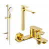 Mexen Milo DF05 комплект за вана, златист - 71313DF05-50