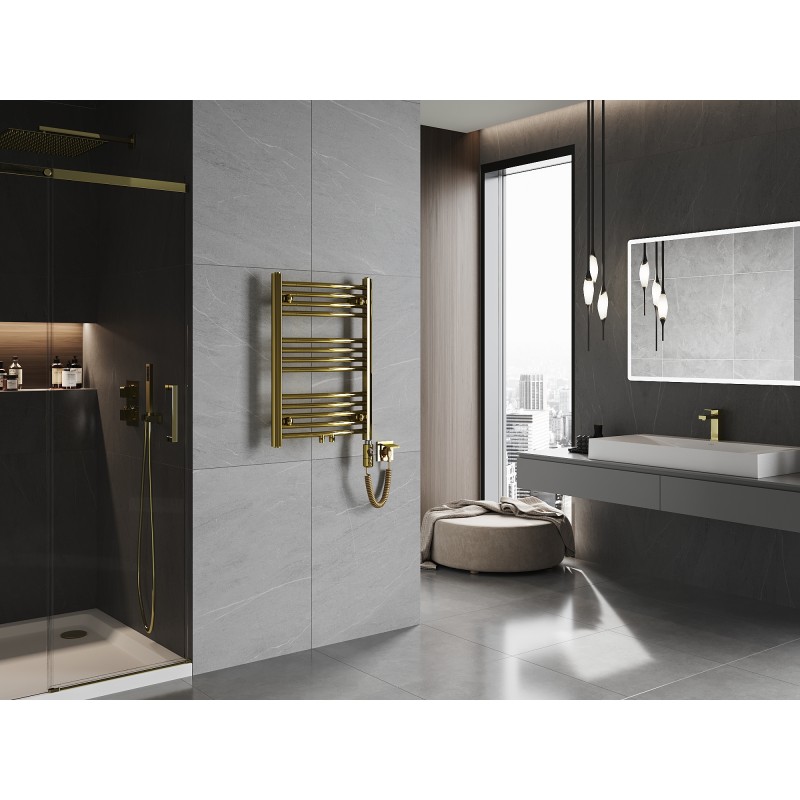 Mexen Ares електрически радиатор 700 x 500 мм, 300 W, златен - W102-0700-500-2300-50