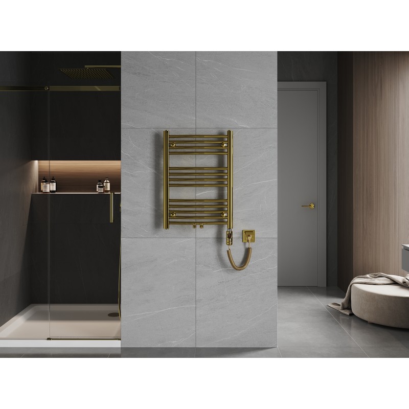 Mexen Ares електрически радиатор 700 x 500 мм, 300 W, златен - W102-0700-500-2300-50