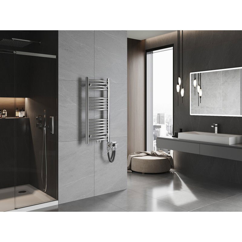 Mexen Ares електрически радиатор 900 x 400 мм, 300 W, хром - W102-0900-400-2300-01