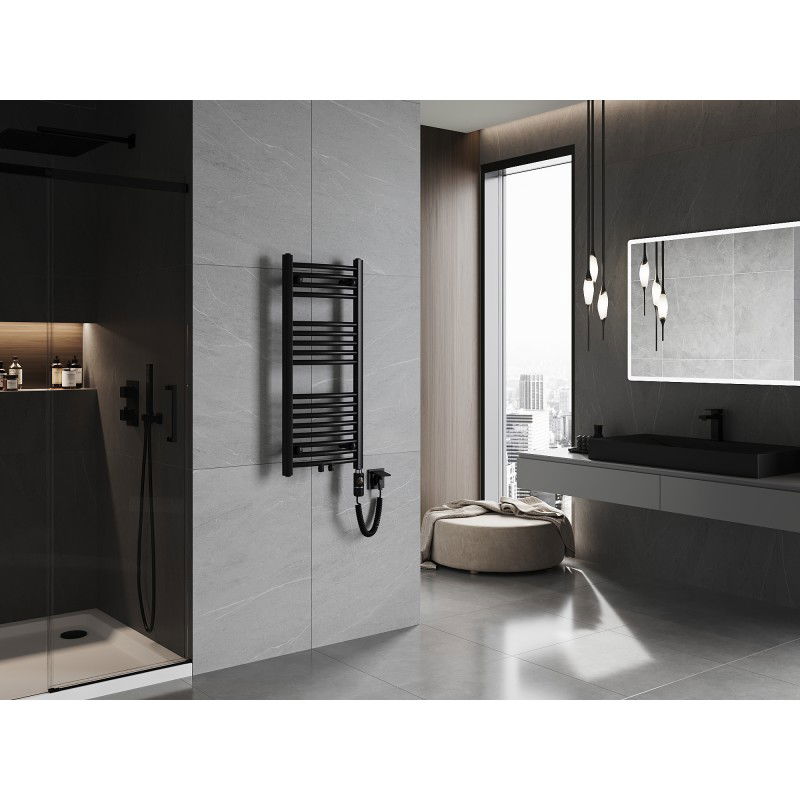 Mexen Ares електрически радиатор 900 x 400 мм, 300 W, черен - W102-0900-400-2300-70