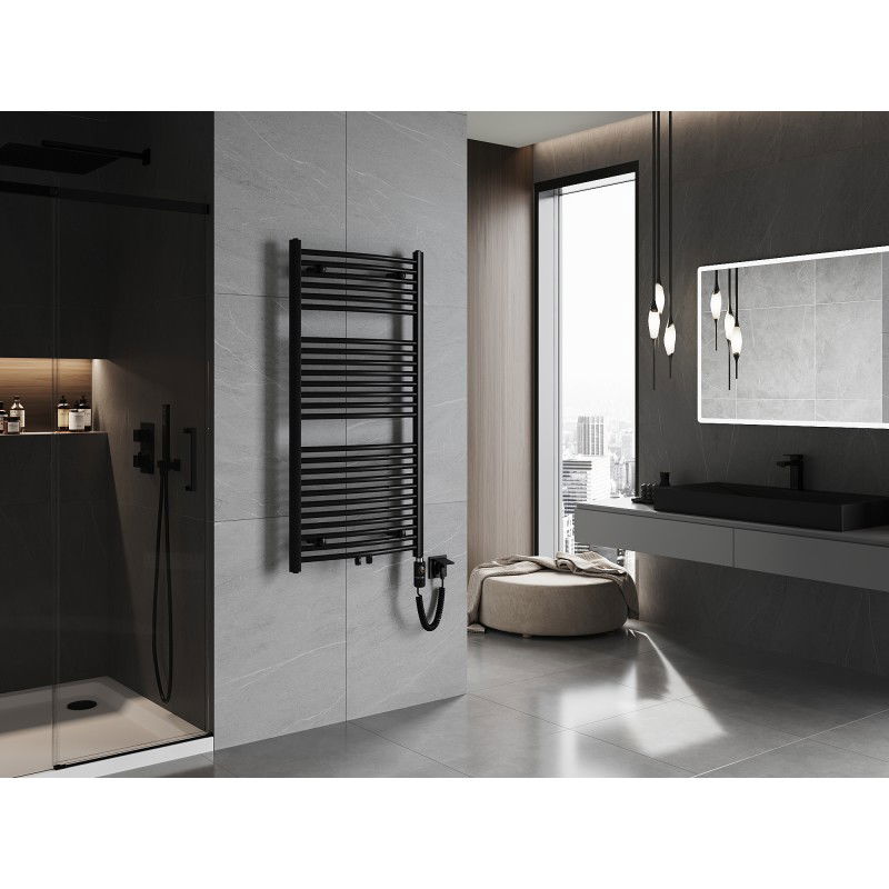 Mexen Ares електрически радиатор 1200 x 600 mm, 600 W, черен - W102-1200-600-2600-70