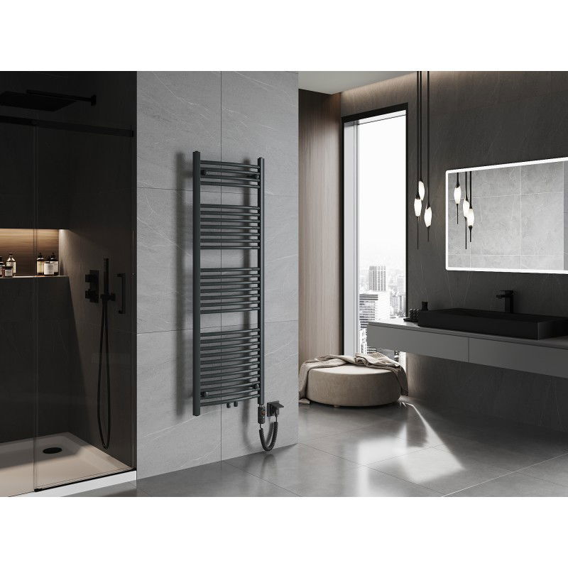 Mexen Ares електрически радиатор 1500 x 500 мм, 600 W, антрацит - W102-1500-500-2600-66