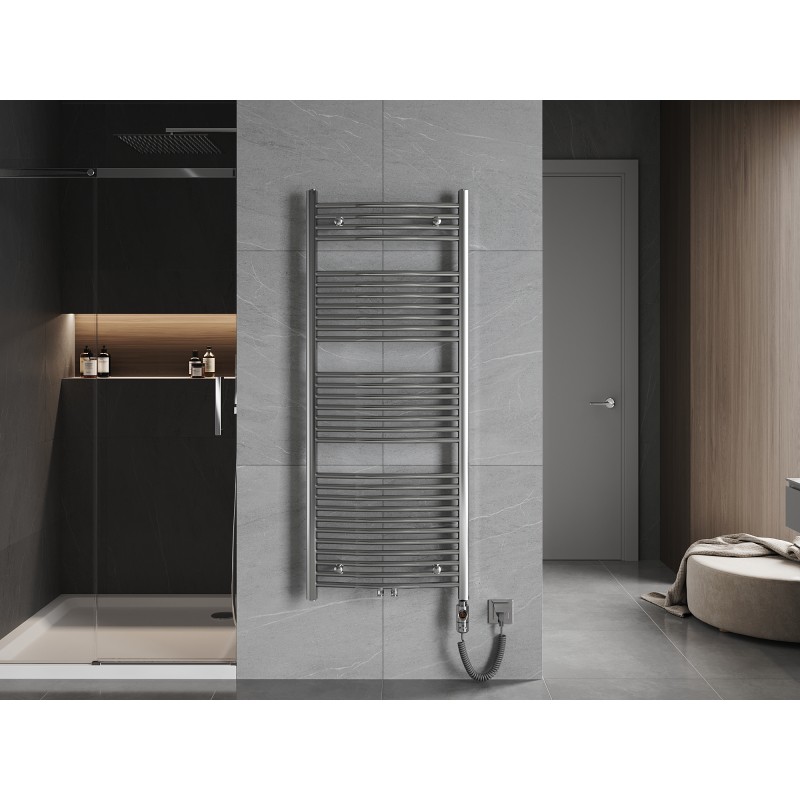 Mexen Ares електрически радиатор 1500 x 600 мм, 600 W, хром - W102-1500-600-2600-01