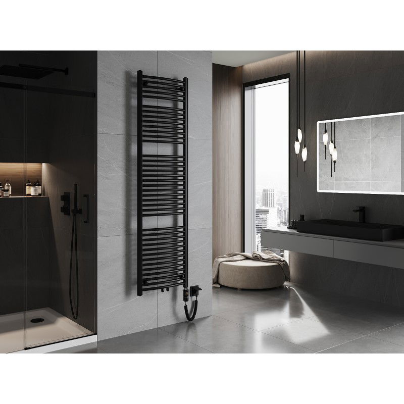 Mexen Ares електрически радиатор 1800 x 500 mm, 900 W, черен - W102-1800-500-2900-70