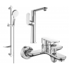 Mexen Milo DF05 комплект за вана, хром - 713153DF05-00