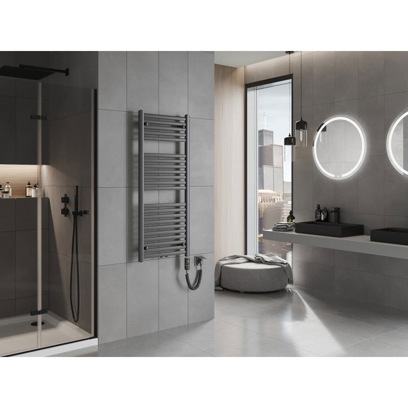 Mexen Hades електрически радиатор 1200 x 500 мм, 600 W, антрацит - W104-1200-500-2600-66