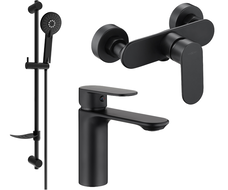 Mexen Milo DF40 комплект за душ, черен - 71304DF40-70
