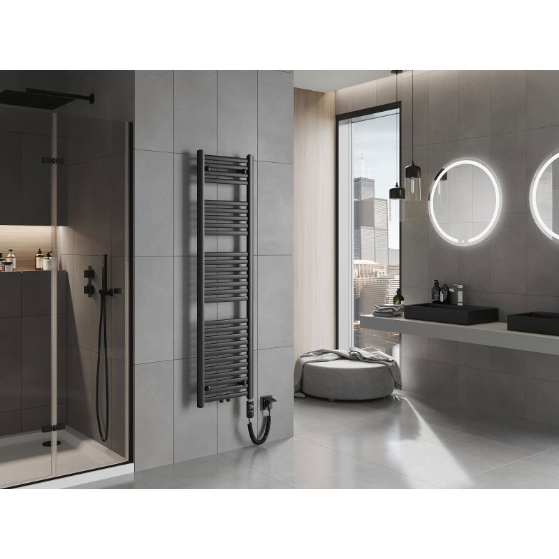 Mexen Hades електрически радиатор 1500 x 400 mm, 600 W, черен - W104-1500-400-2600-70