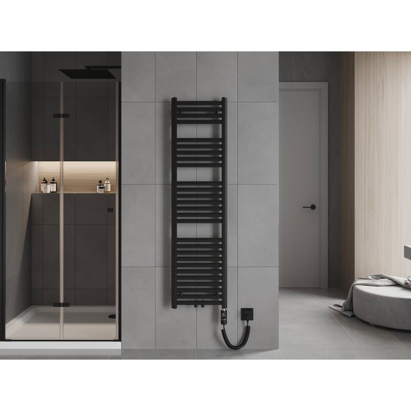 Mexen Hades електрически радиатор 1500 x 400 mm, 600 W, черен - W104-1500-400-2600-70