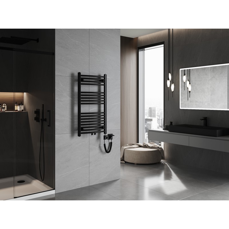 Mexen Ares електрически радиатор 900 x 500 мм, 400 W, черен - W102-0900-500-6400-70