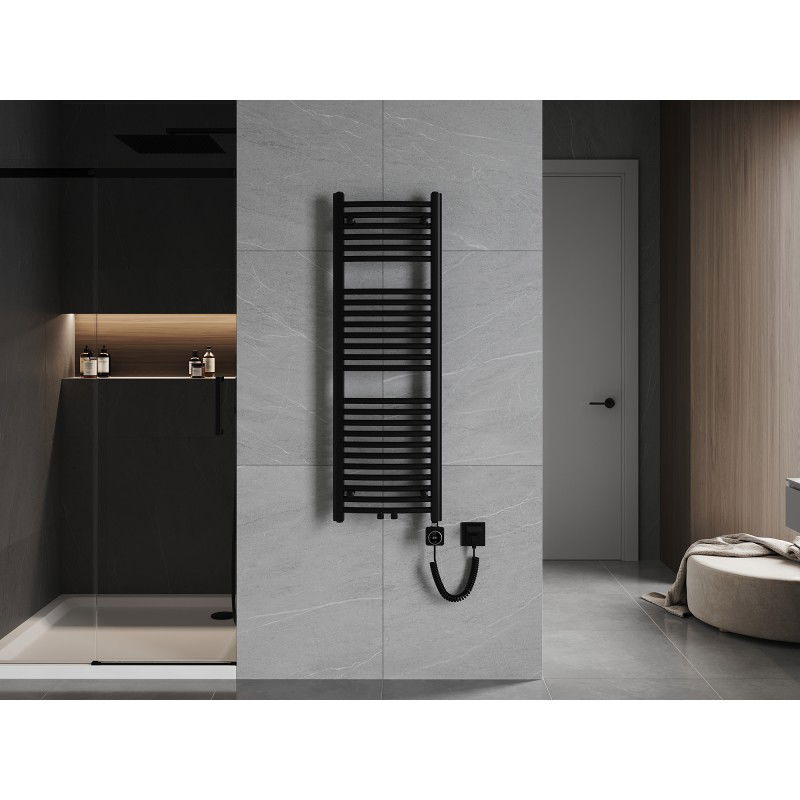 Mexen Ares електрически радиатор 1200 x 400 мм, 400 W, черен - W102-1200-400-6400-70