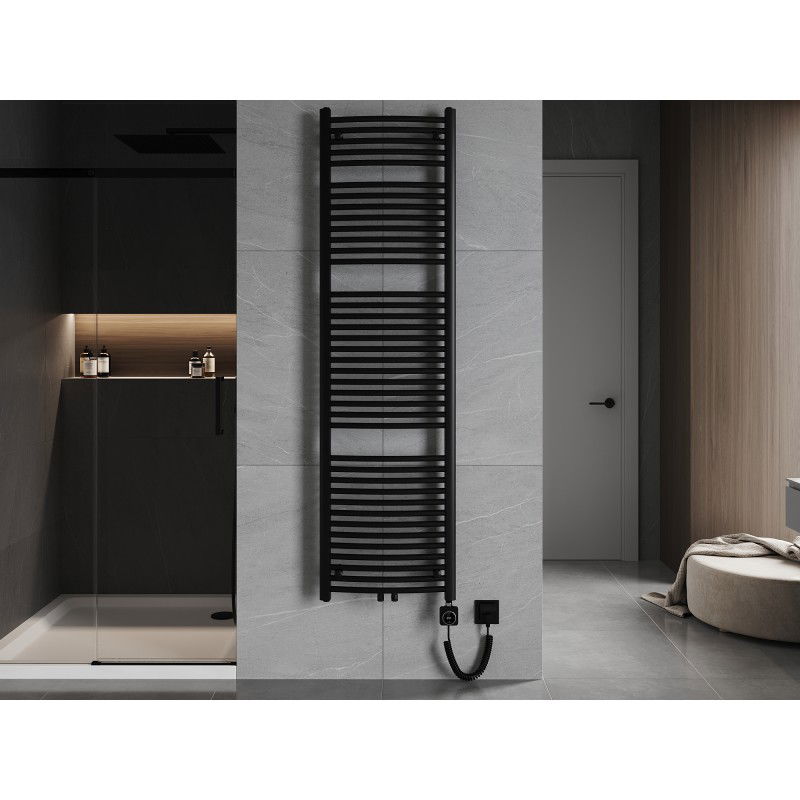 Mexen Ares електрически радиатор 1800 x 500 мм, 900 W, черен - W102-1800-500-6900-70