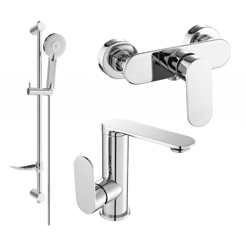 Mexen Milo DF40 комплект за душ, хром - 713054DF40-00