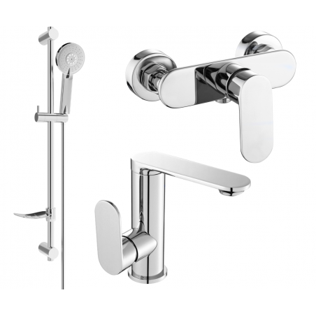 Mexen Milo DF40 комплект за душ, хром - 713054DF40-00