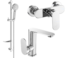 Mexen Milo DF40 комплект за душ, хром - 713054DF40-00