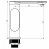 Mexen Milo DF40 комплект за душ, златен - 713054DF40-50