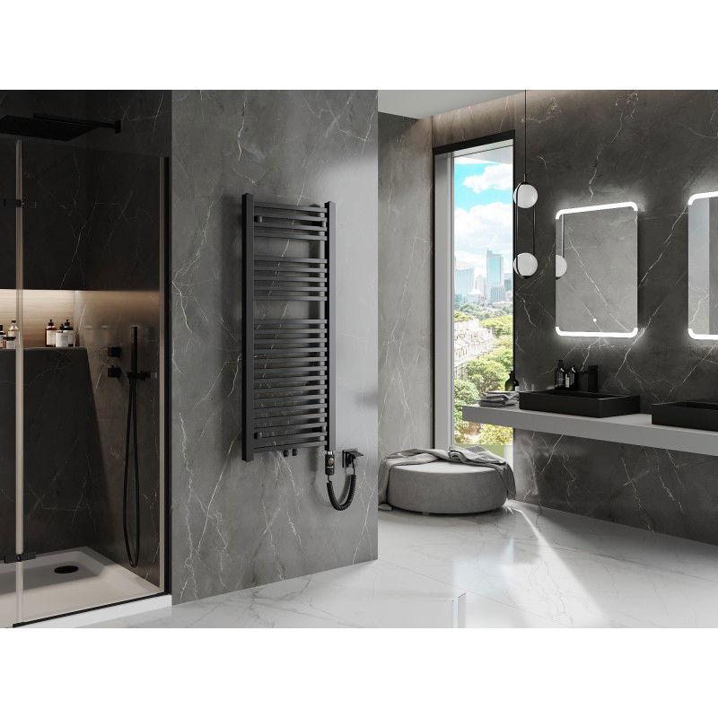 Mexen Pluton електрически радиатор 1200 x 500 mm, 600 W, черен - W106-1200-500-2600-70