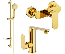 Mexen Milo DF40 душ комплект, златист - 713054DF40-50