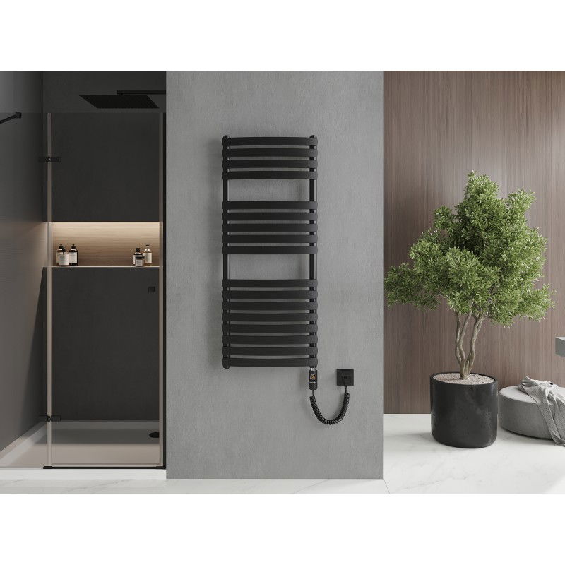 Mexen Bachus електрически нагревател 1200 x 500 мм, 600 W, черен - W109-1200-500-2600-70