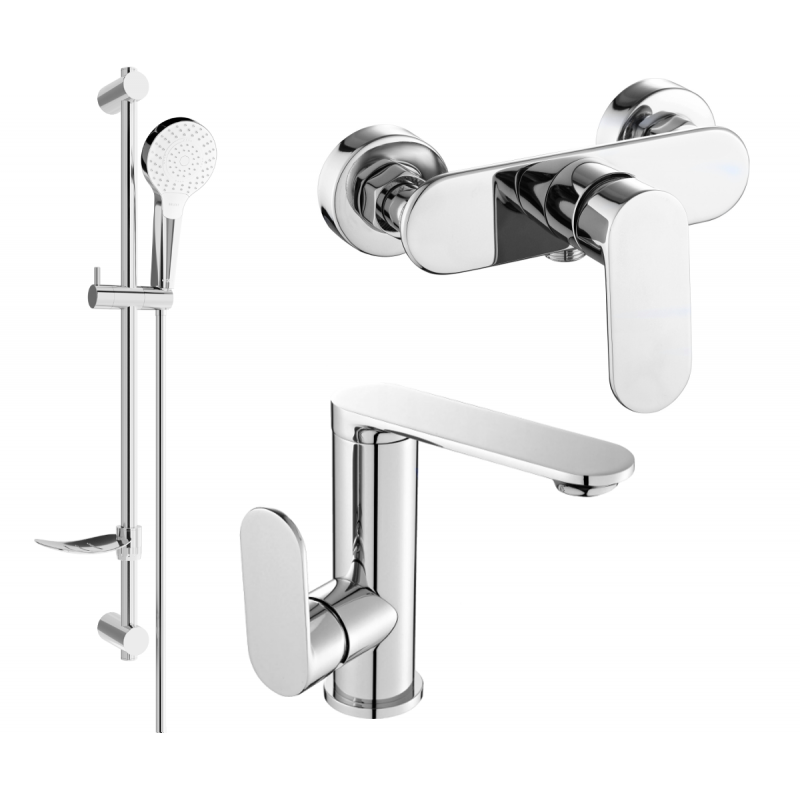 Mexen Milo DF05 комплект за душ, хром - 713054DF05-00