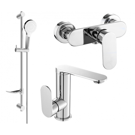 Mexen Milo DF05 комплект за душ, хром - 713054DF05-00