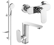 Mexen Milo DF05 комплект за душ, хром - 713054DF05-00