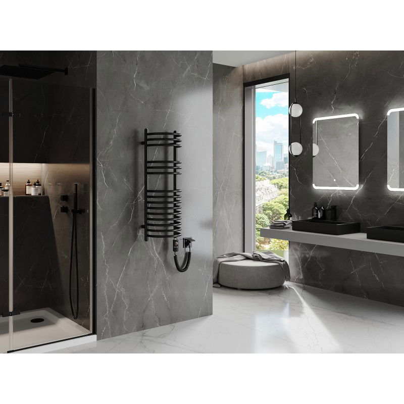 Mexen Eros електрически радиатор 900 x 318 mm, 300 W, черен - W112-0900-318-2300-70