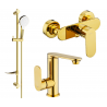 Mexen Milo DF05 златен душ комплект - 713054DF05-50