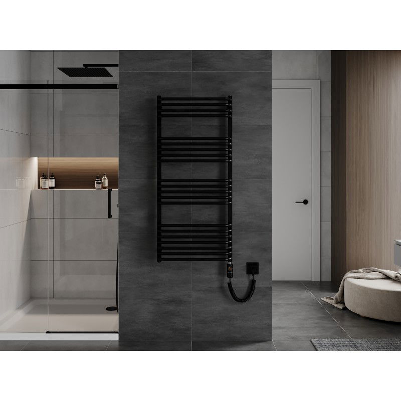 Mexen Apollo електрически радиатор 1210 x 550 mm, 600 W, черен - W117-1210-550-2600-70