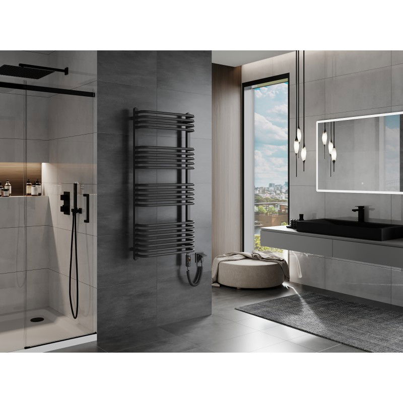 Mexen Apollo електрически радиатор 1210 x 550 мм, 600 W, антрацит - W117-1210-550-2600-66