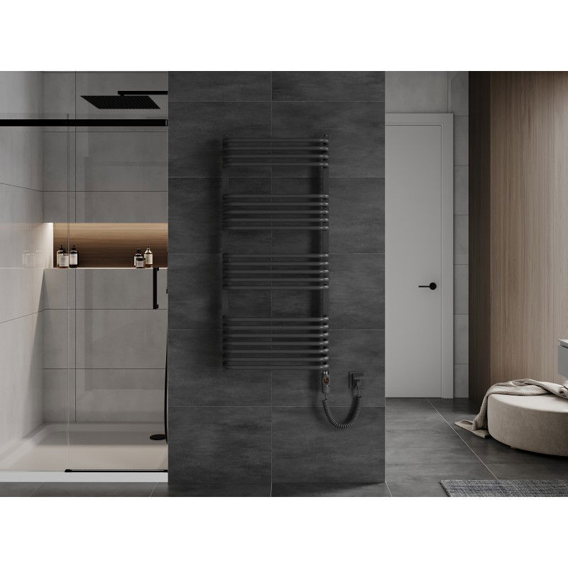 Mexen Apollo електрически радиатор 1210 x 550 мм, 600 W, антрацит - W117-1210-550-2600-66