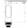 Mexen Milo DF05 душов комплект, черен - 713054DF05-70