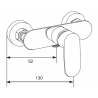Mexen Milo DF05 комплект за душ, хром - 71314DF05-00