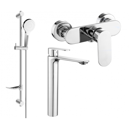 Mexen Milo DF05 душ комплект, хром - 71314DF05-00