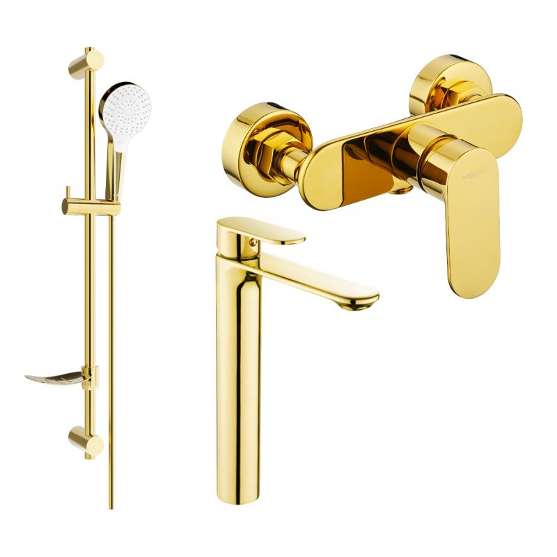 Mexen Milo DF05 душ комплект, златен - 71314DF05-50