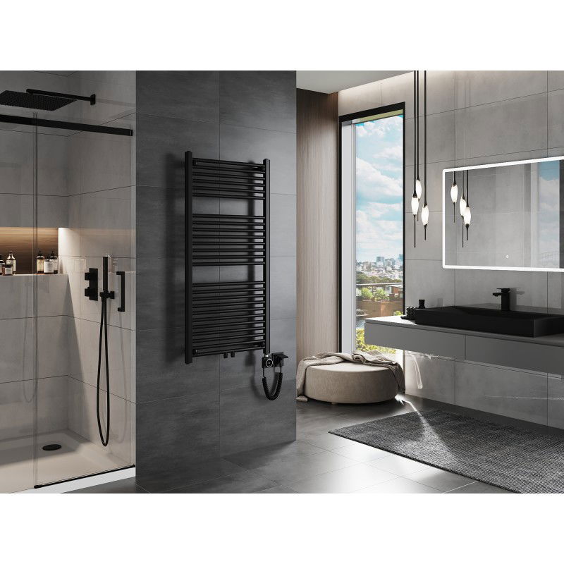 Mexen Mars електрически радиатор 1200 x 600 мм, 600 W, черен - W110-1200-600-6600-70