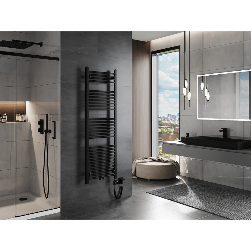 Mexen Mars електрически радиатор 1500 x 500 мм, 600 W, черен - W110-1500-500-6600-70