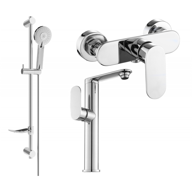 Mexen Milo DF40 комплект душ, хром - 713154DF40-00